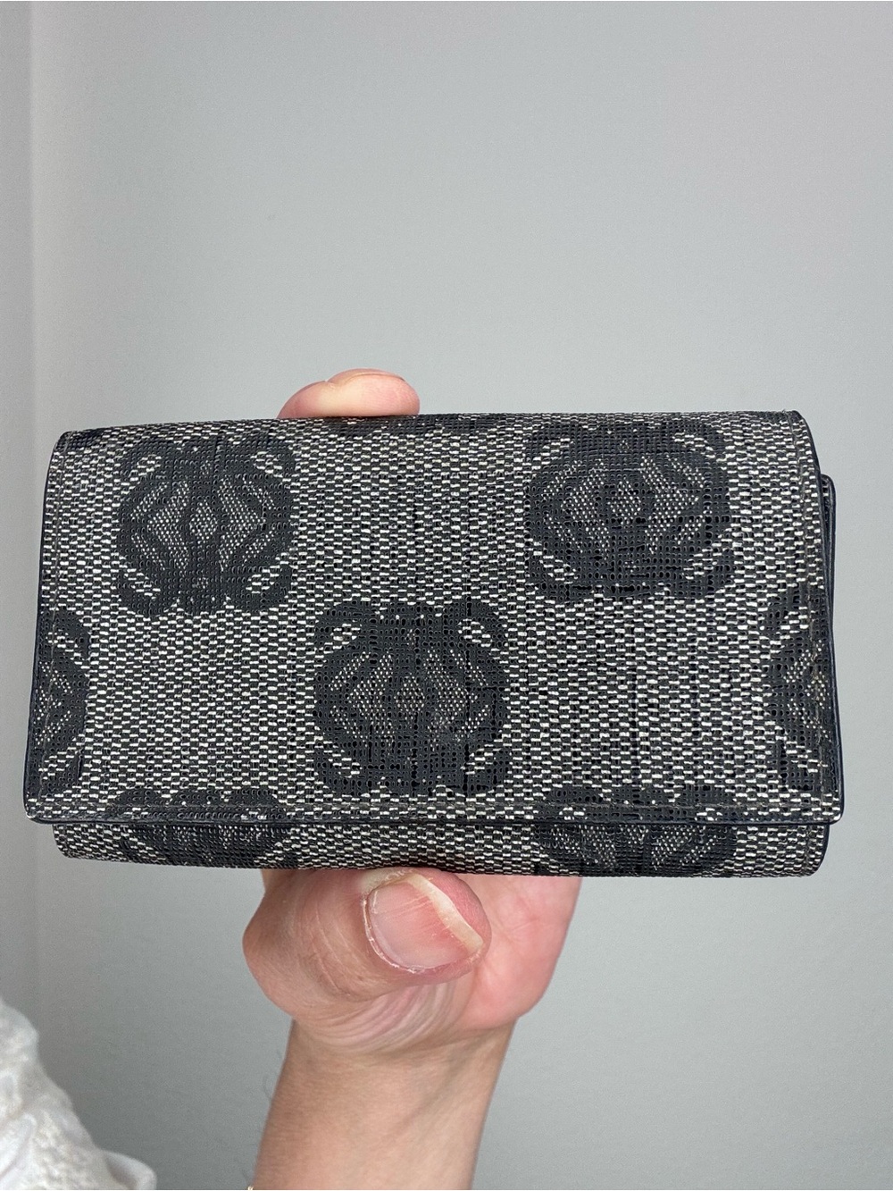Loewe Vintage Anagram Key Case Card Holder with Entrupy